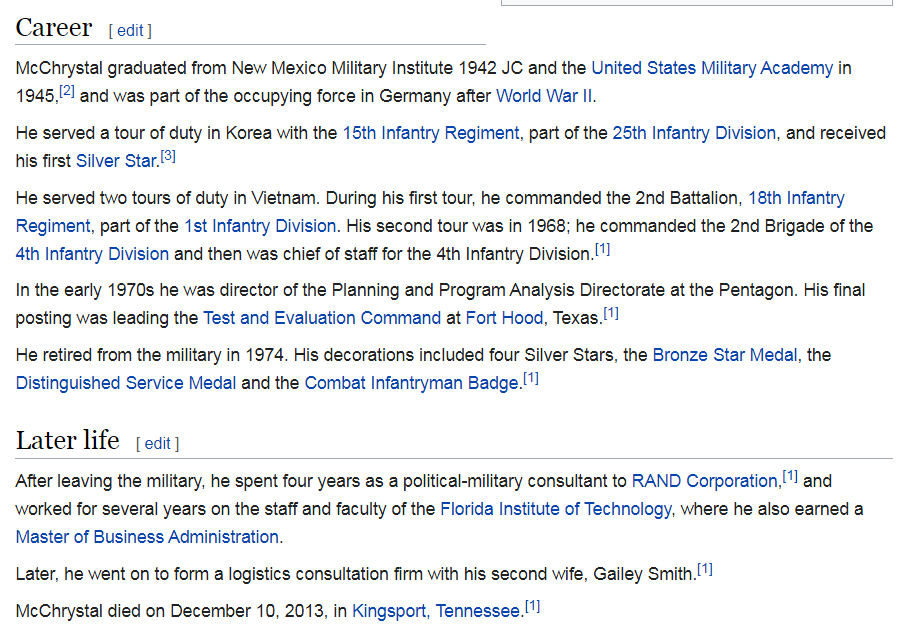 2/ Herbert J. McChrystal Jr. served during WWII, Korean War, and Vietnam. Interestingly, Jr. was born in the Panama Canal Zone just like NoName. Small world, huh? Wiki Source  https://en.wikipedia.org/wiki/Herbert_J._McChrystal