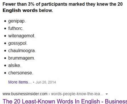 Toronto1's tweet image. There are a number of words in the #EnglishLanguage that are seldom, if ever, used. These are ones that don&apos;t even look like English to me. #Genipap? Sounds gross. #Futhorc? (Fuck the orc?) #Gossypol? A political activist who engages in #Gossip? #Chersonese? #Cher in a onesie?