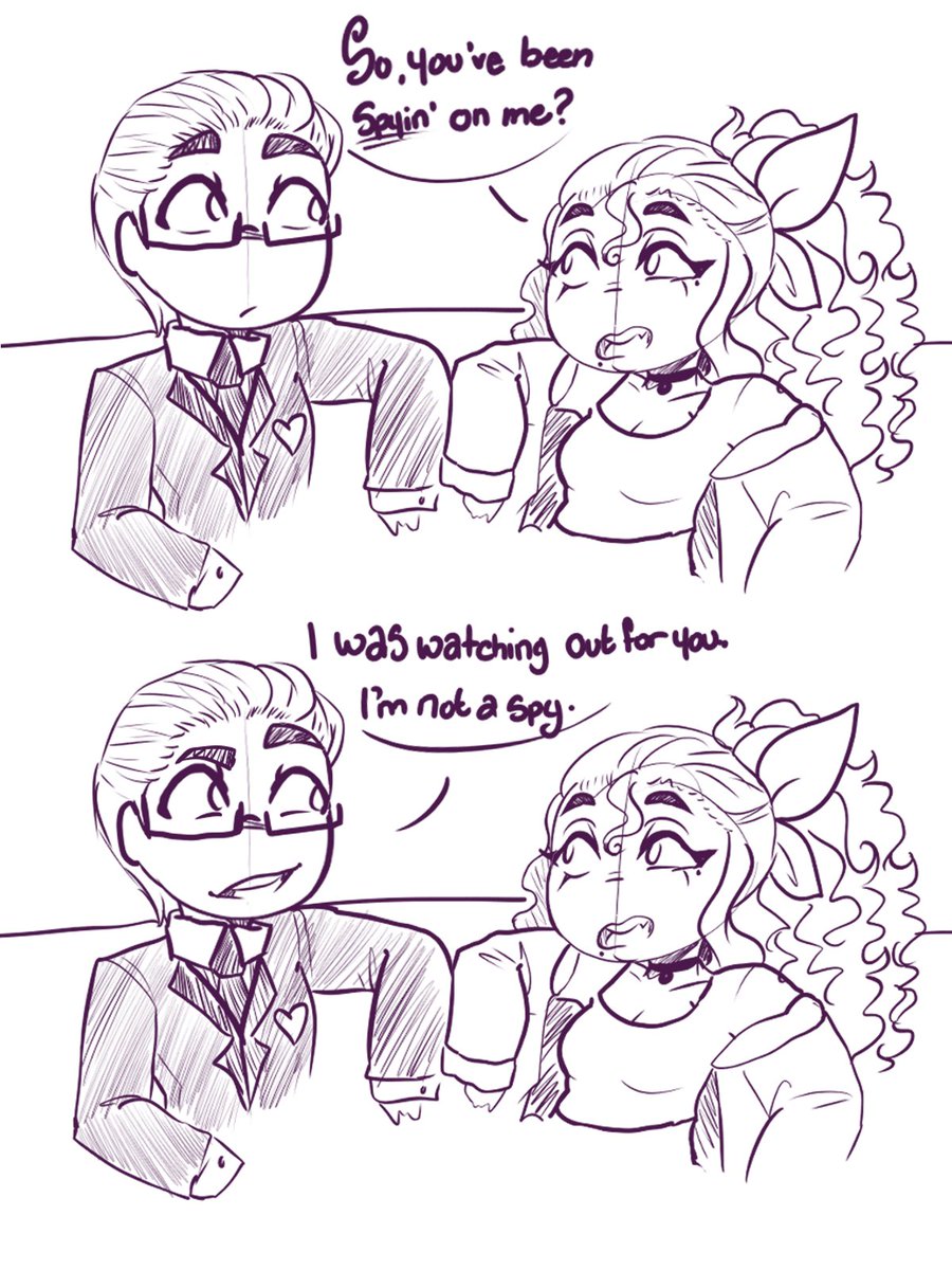 Doodles of them. Because i love them!
@cybitchuary 