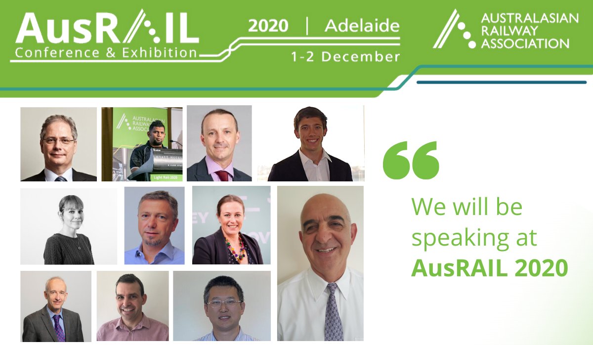 Delighted to share the first #AusRAIL 2020 Technical Speakers inc. <a href="/JohnHollandAus/">Jolland Hohn</a>;@SpenoRail,<a href="/ArupAustralasia/">Arup Australasia</a>, <a href="/Siemens_Aus/">Siemens Aus & NZ</a>,@HitachiRailSTS,<a href="/networkrail/">Network Rail</a>,@Advisian, <a href="/Aurecon/">Aurecon</a> + visit the website for more ausrail.com
Thanks <a href="/AustRail/">🚄Australasian Railway Association (ARA) 🚃🛤️</a> <a href="/RTSA_Info/">RTSA - Railway Technical Society of Australasia</a>  @IRSEOz <a href="/RailTAA/">RTAA</a>