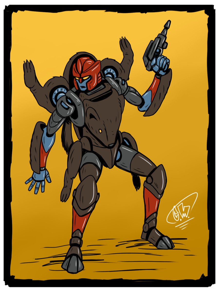 BeastWars drawing Day 21!  @HeroJamesLynch wanted to see a mongoose maximal/autobot and left the function up to me. Also if I'm not replying to comments or DM, I'm not trying to be rude. I work 10 hour shifts and the rest of the day goes to drawing.  #dailydrawing  #characterdesign