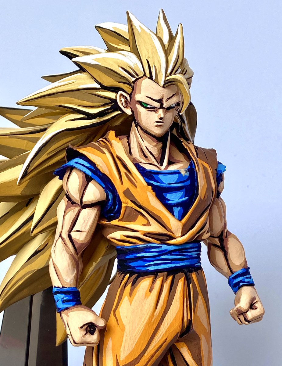 ドラゴンボール　スーパーサイヤ人3 孫悟空　二次元彩色リペイント リペイント 二次元彩色 ドラゴンボール 超サイヤ人3孫悟空 2D