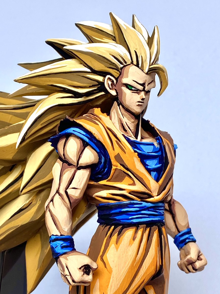 スーパーサイヤ人3悟空できました☆ 髪の毛長すぎだよ悟空、、、(違う