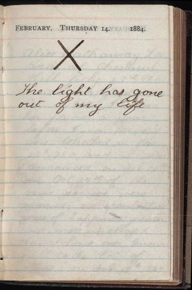 #26 Theodore Roosevelt: Do I need to prove who is more manly? Big animal-killing imperialist cavalry-charging notwithstanding, he was a proto-environmentalist and when he lost his wife & mother, he wrote this - grieving is manly - in his journal: