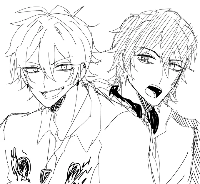 サマと1久しぶりに描いたァ 