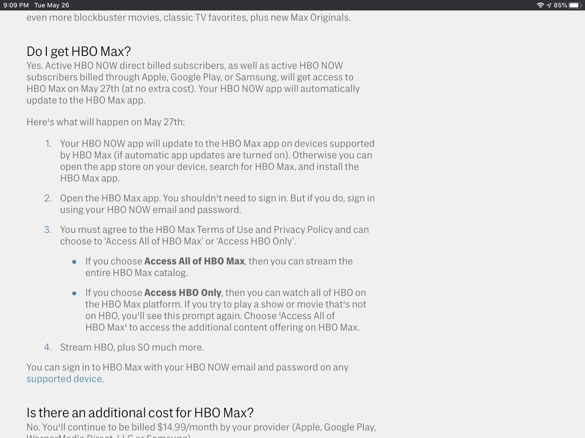 titodeliveryguy's tweet image. Waiting for the HBO NOW app to update to HBO Max!