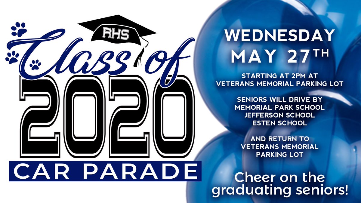 RocklandHS's tweet photo. Rockland- please be sure to participate in the senior parade next week! https://t.co/PrbYiunLMa