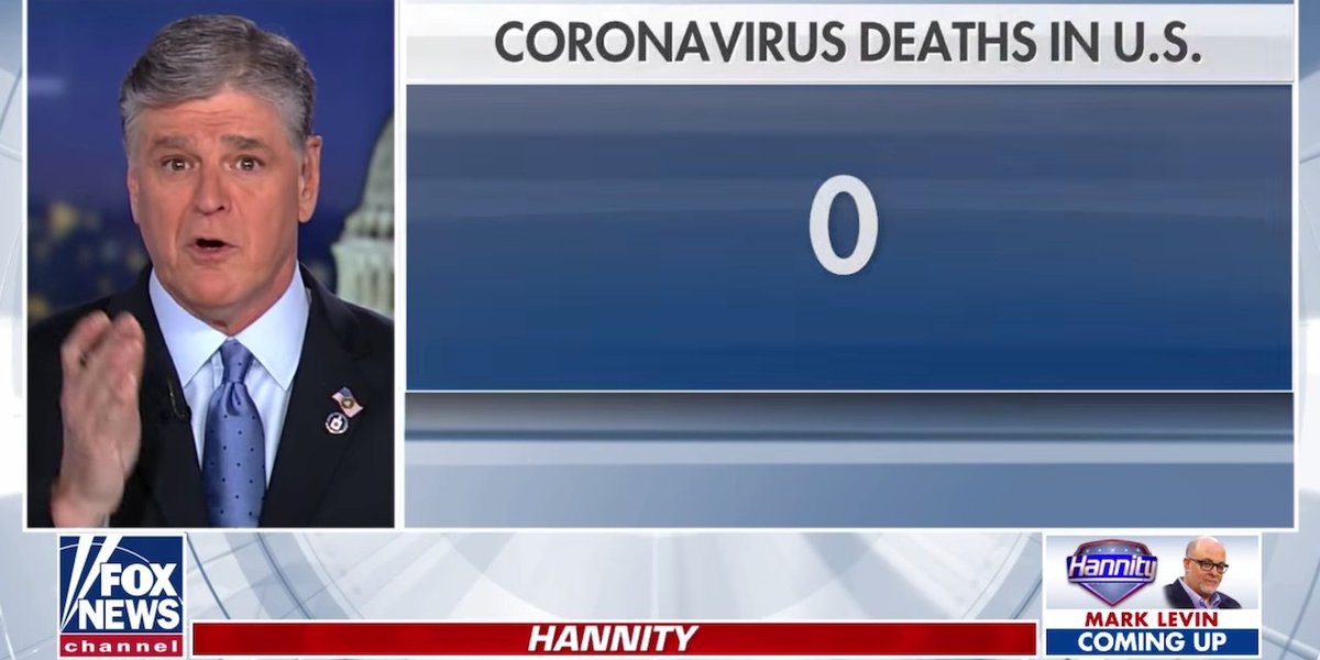 I don't think people on here fully understand what a threat Fox News is to public health and safety.So here's a thread of the worst of the worst of Fox News' COVID coverage: