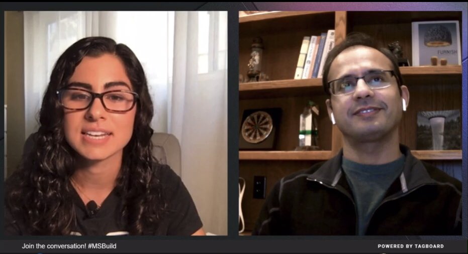 AnalyticAnna's tweet photo. Just finished the #BuildLive interview, it was a ton of fun, and Asad shared his vision for #AzureSQL ๐คฏ! Hopefully we can share a recording soon, thanks to all who joined and helped with the app! #msbuild https://t.co/17h0s62ogA