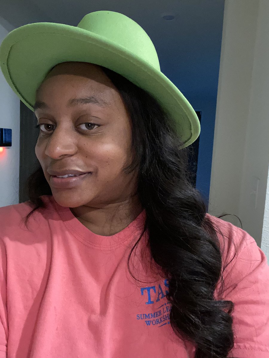 catloverteacher's tweet photo. Did someone say crazy hats? Got it! #virtualTPP #Allin https://t.co/itzvIkT3fa