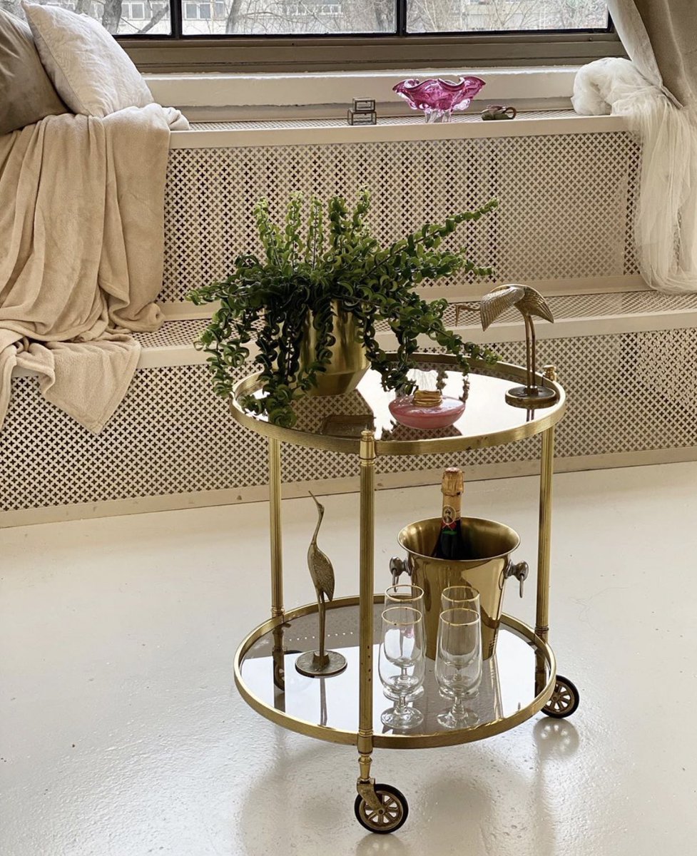 Drinks will be had. What bar cart is yours?1. Golden Bamboo2. Glam Glass3. Rolling Round3. Acrylic Corner