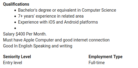 codefi_'s tweet image. goosh... 
entry level, 7+ years...  THAT KILLS