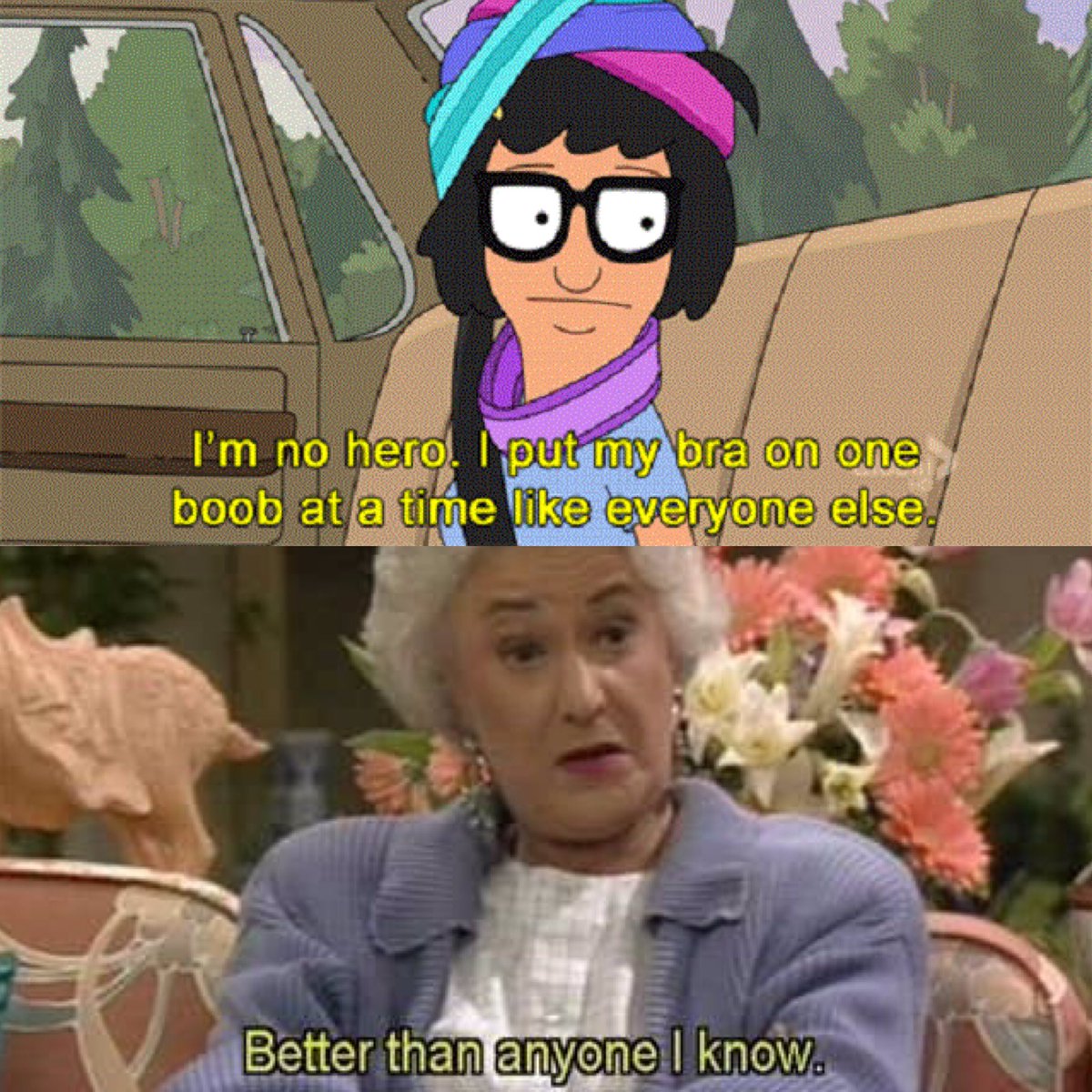 I mashed Bob’s Burgers and the Golden Girls up. I’m sorry. [thread]