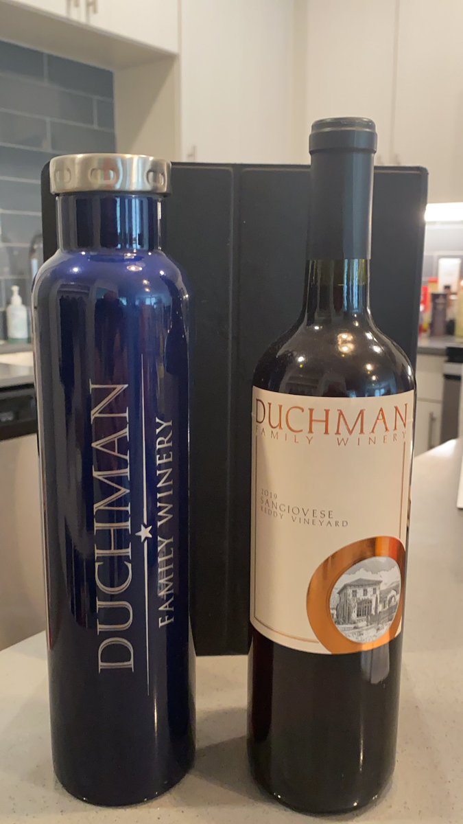 Well tonight I am ordering out pizza so I  was looking through my stash and our new vintage 2019 <a href="/ReddyVineyards/">Reddy Vineyards</a> <a href="/DuchmanWinery/">Duchman Winery</a> Sangiovese is perfect to pair with. Very light and fruit forward will go perfectly with the tomato sauce and pepperoni.  #txwine