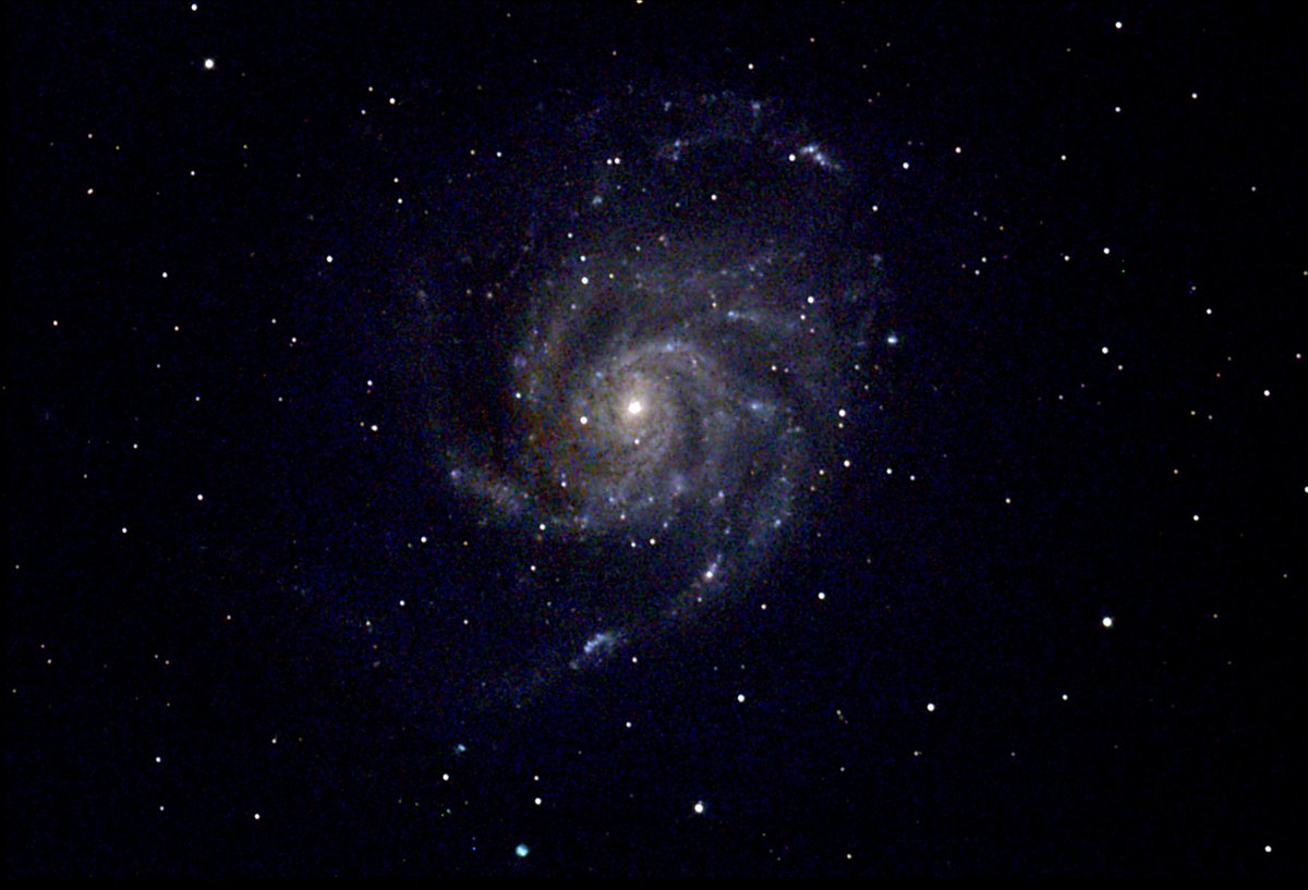 viumobile's tweet photo. #Astrophotography #Astronomy
Reprocessed
#M101
#NGC5457
#PinwheelGalaxy
May 2nd, 2020 22:20 CST
Oakland, TX
#SharpCap 3.2
DSS 4.1 / Registax6 / Gimp 2.10
Photron250 / ASI294MCP (-10C) / CEM60
Unguided
Gain 300 10s subs
38 subs were used
Darks / no Flats
All Rights Reserved https://t.co/CMweKxqgRo