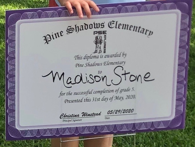 What an awesome job from our <a href="/pseexplorerspta/">@PineShadowsPTA</a> to provide 5th graders with their 5th grade Diploma Yard Signs!!! #pseproud We wish our 5th graders the best of luck in middle school!!! You will be missed!!                                     ❤️❤️❤️