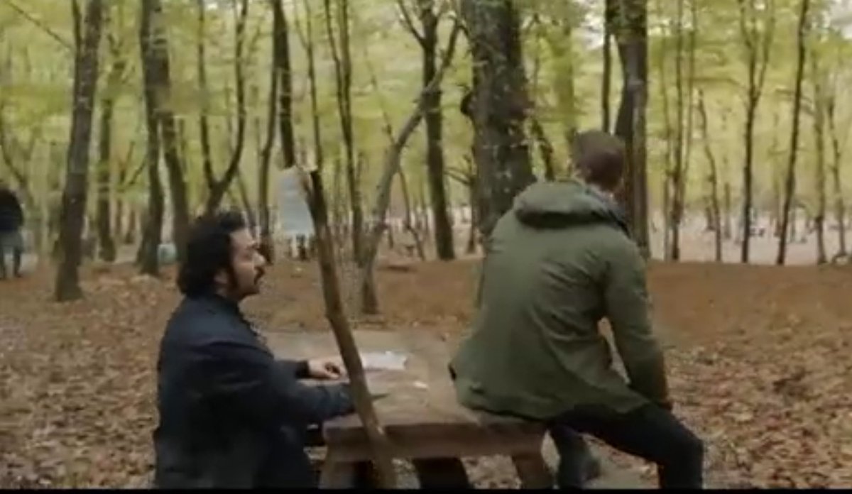 They attached his IV bag to a branch.  #Muhtesemİkili