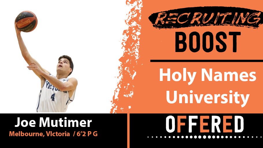 2020 6’2 PG Joe Mutimer (<a href="/JoeMutimer/">Joe Mutimer</a>) of <a href="/ProspectsAussie/">Aussie Prospects</a> has been OFFERED by D2 Holy Names University! 

Congratulations! 🎊🎈🎉