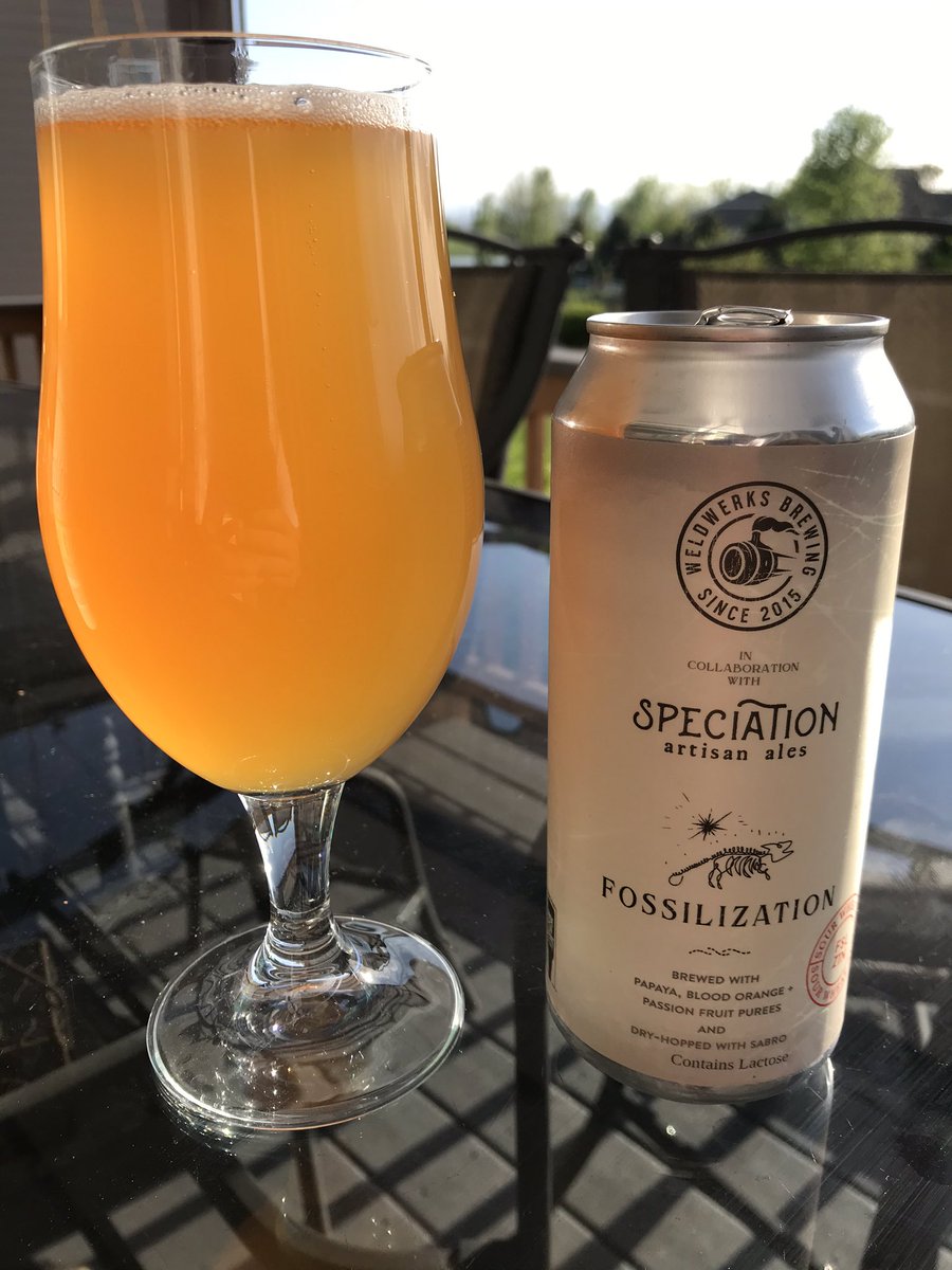 Sisubrewing's tweet photo. @WeldWerksBrewCo @SpeciationAles @BrewersAssoc Nice collaboration here.  Sour wheat ale.  Lots of flavors going on.  Look for the label.  Support local brewers #CraftBeer https://t.co/vq7UTEIyrV
