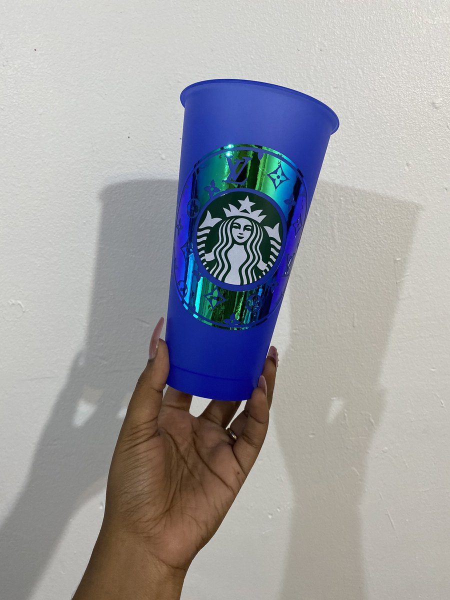 Excited to share the latest addition to my #etsy shop: LV Louis Vuitton Tumbler, Starbucks color changing cup, etsy.me/2yih6V9