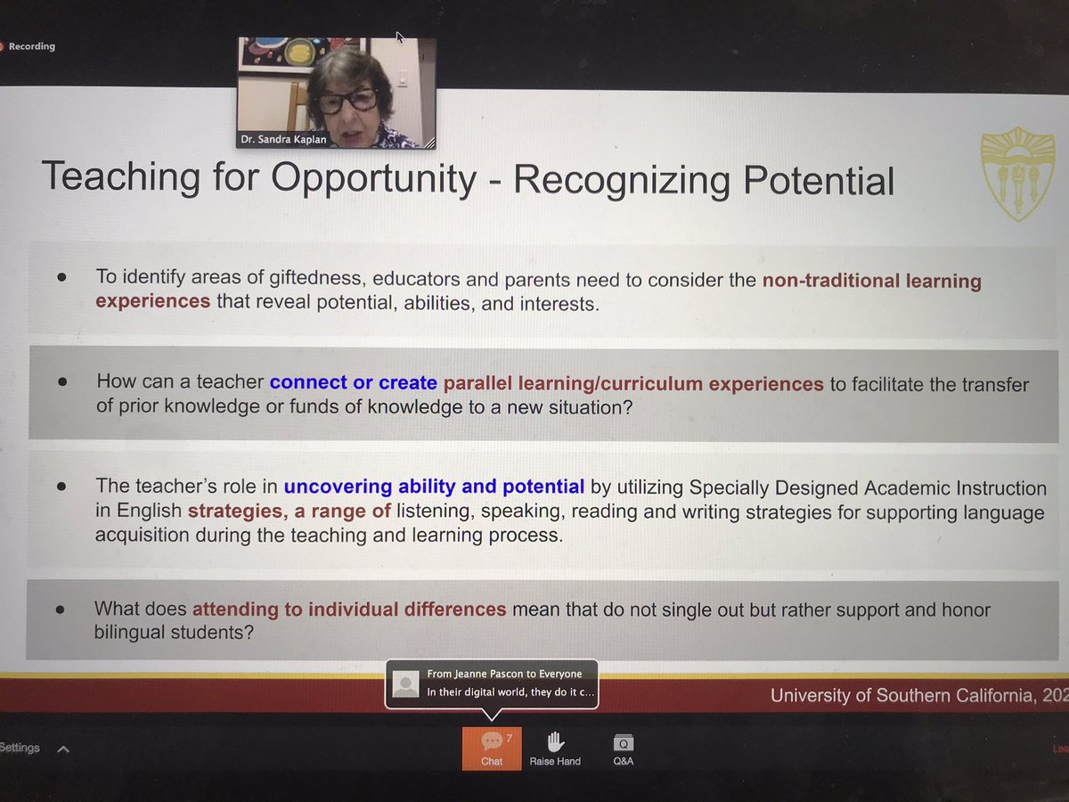 Hell2Teach's tweet photo. If 3 ways to ID a #Gifted child: 1) heredity 2) environment 3) luck (referenced by Dr. Kaplan) > educators better make sure we provide the setting to all learners to demonstrate their knowledge their way- including diff ways of IDing  #GATE kids #RecognizePotential @cagifted https://t.co/nvxJRoEiJJ
