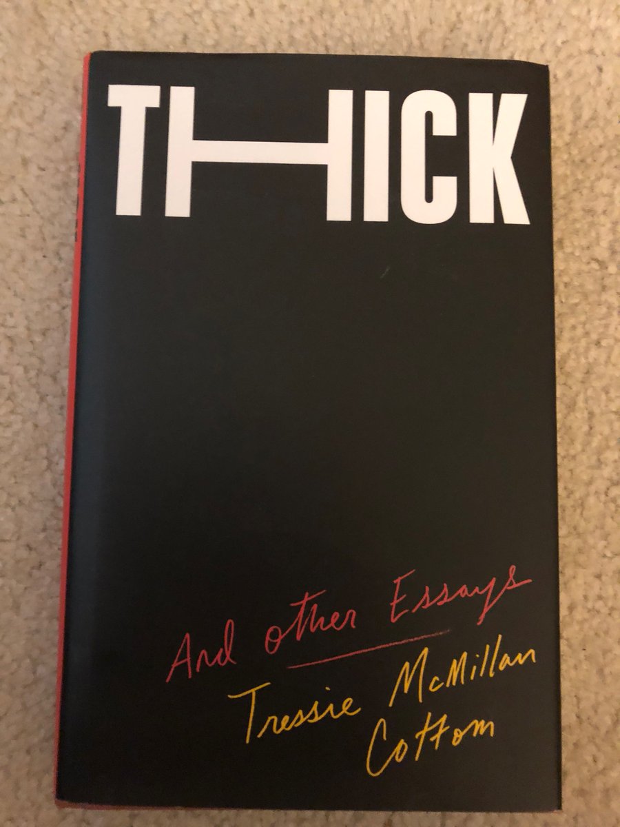 Thick by  @tressiemcphd is deep, funny, and wonderful. I can't wait to read this with students next year.