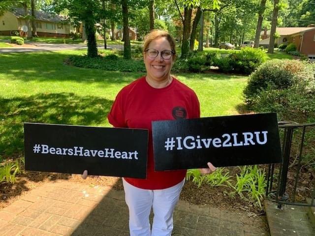 "Give from your heart. You can make a difference in making LR stronger than ever!"
-Jayne Abernethy, Director of Donor Engagement

ANY amount can make a difference! Only a few more hours left for #BearsHaveHeart Giving Day, give online now at lr.edu/igive2lru!