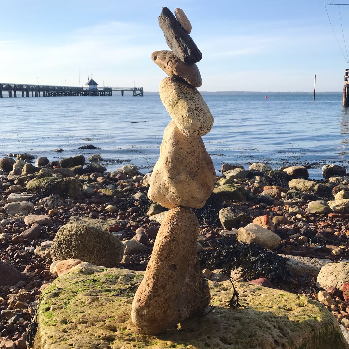 For a few minutes I completely forgot about all the troubles in the world. #rockbalancing #isleofwight