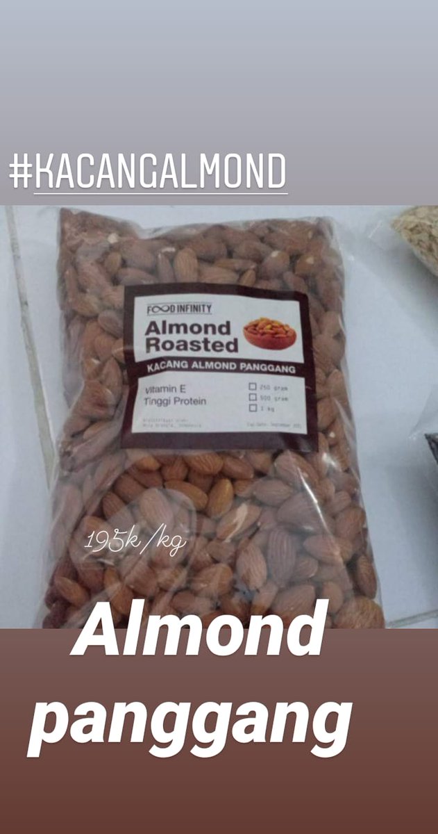 Kacang almond panggang paling murah cuma disini  #kacangalmondmurah #JokowiKingOfPrank