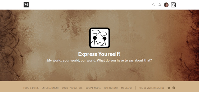 cmoneyspinner's tweet photo. My TIPS for Publishing Your Medium Publication - Express Yourself!
#Featured @manystories_app @Medium #Reading #Stories #ManyStories #WritingCommunity #articles #articlesbycmoneyspinner #freelance #contentwriter #workathome #freelancewritingtips https://t.co/GIJmdt7FWD