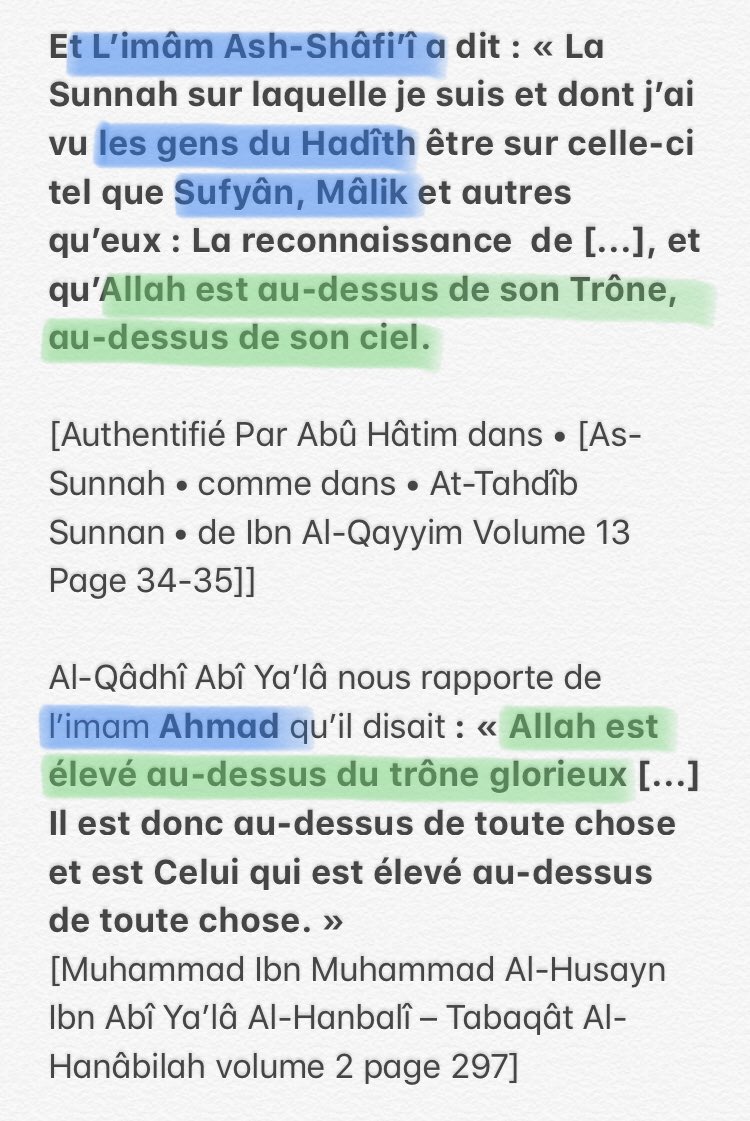 Les compagnons, les 4 imams, les pieux prédecesseurs avaient LA MÊME CROYANCE.Citons un exemple, la croyance qu’Allah est élevé au-dessus de Son Trône.Lisez les paroles des compagnons et des 4 imams, où sont donc ces "écoles de croyance"?Ils étaient UNANIMES sur la croyance!