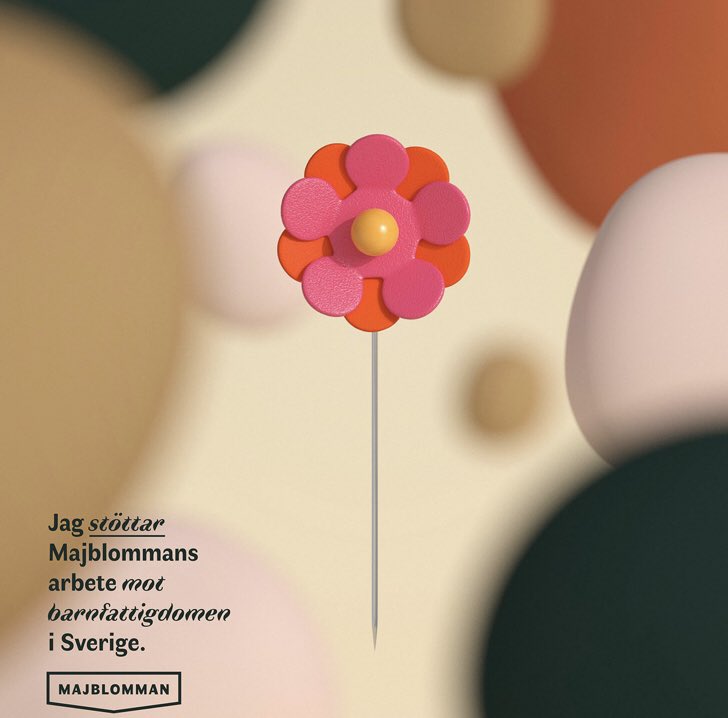 Varje år leder försäljningen till att det finns pengar för barn som har det svårt ekonomiskt. 

I år har försäljningen inte alls blivit så stor, 2,7 milj jämfört med 60 milj förra året. 

Så passa på att köpa en digital majblomma och var med och stötta detta viktigt arbete.