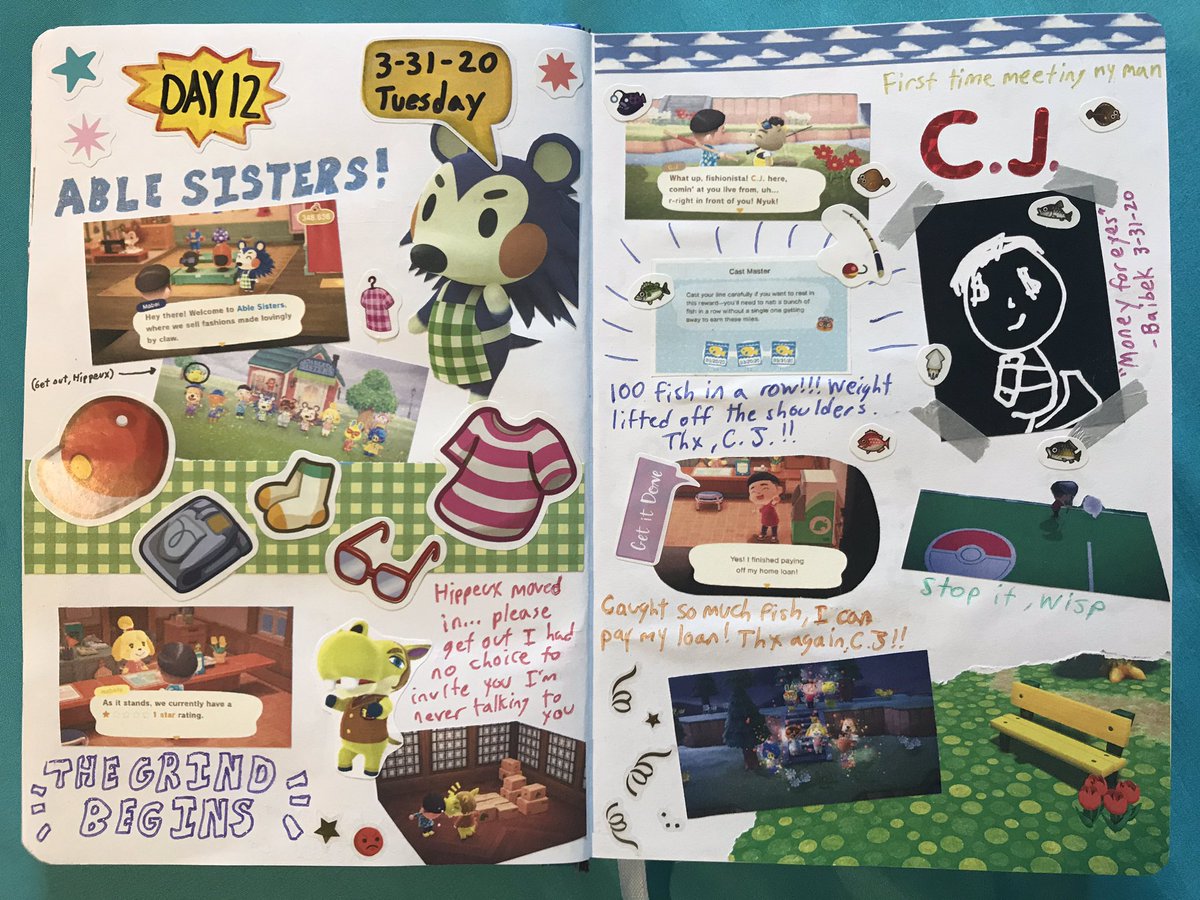 kwokrossing's tweet photo. it’s been a while but here are days 11-14 of my ac journal !!! imo, journaling might be more fun than playing ac itself 😂 stay tuned for the next few entries~! 😉😉 https://t.co/qmsiQUcNVQ