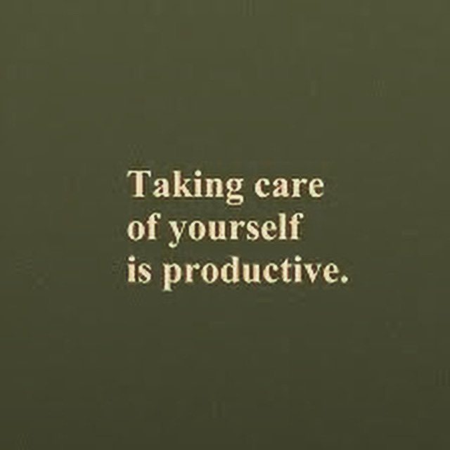 PsychologyDocP's tweet photo. While here working the evening - I’m keen to remind us all of this. Remember good self care, and work life balance is hoped to increase our productivity 💪🏻❤️ https://t.co/aGWZkXX9Rw