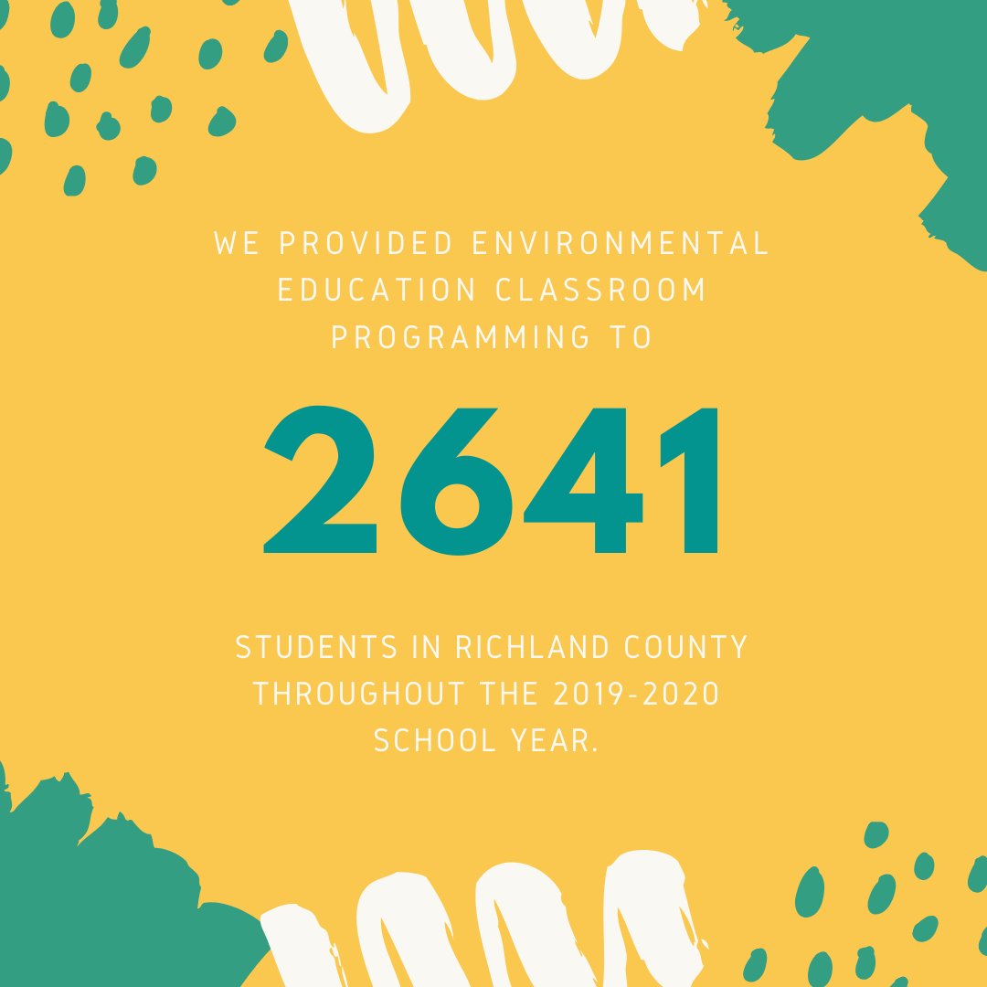 RSWCD's tweet image. We had a blast with y'all this year, Richland County students! Looking forward to seeing how many students we reach next school year! #waytogrow 🌿🌎💚