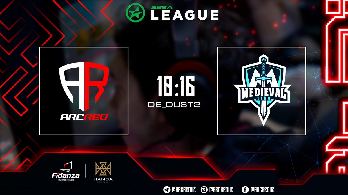 ARCRED (@arcreduz) on Twitter photo Second loss for us in <a href="/ESEA/">ESEA League</a> Intermediate League.
Thanks for the game <a href="/TeamMedievalGG/">Medieval Riga</a> Second loss for us in <a href="/ESEA/">ESEA League</a> Intermediate League.
Thanks for the game <a href="/TeamMedievalGG/">Medieval Riga</a>