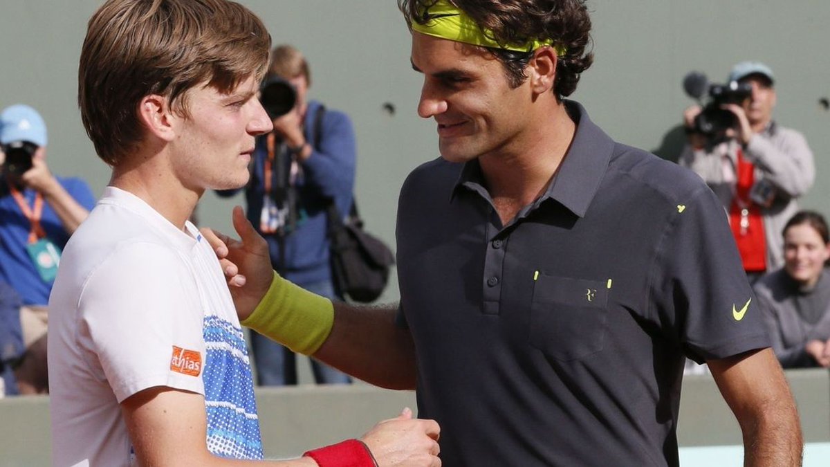 I played against him for the first time at Roland Garros in 2012, I was really nervous in the locker room, since it was my first appearance in a Slam main draw.I had absolutely nothing to lose, I won the first set, it was a dream come true and an incredible memory." said Goffin.