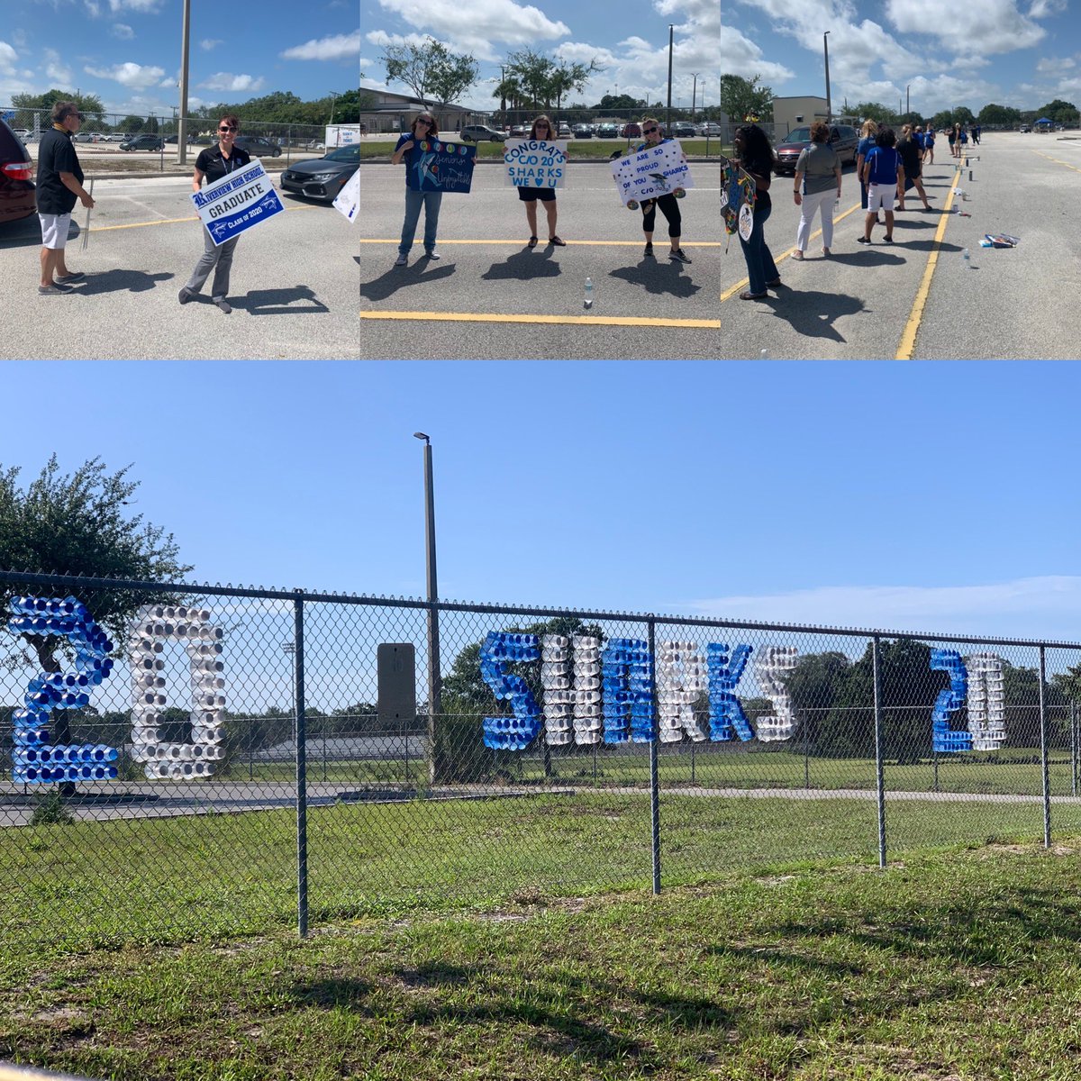 RiverviewSharks's tweet photo. Shark Senior Send Off was a hit! Our teachers loved being able to wish the c/o 2020 farewell after 4 years of hard work. We’re so proud of you! #onceasharkalwaysashark @HillsboroughSch https://t.co/7oleomGUYJ
