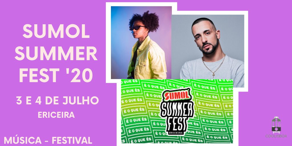 CooLisboa's tweet photo. Não podes perder um dos festivais mais esperados do ano! Burna Boy, Nenny e Piruka são só alguns dos nomes que vão marcar presença no Sumol Summer Fest deste ano. E tu, de que estás à espera? Conhece melhor os artistas no spotify da Coolisboa https://t.co/jR0XS6mog7 https://t.co/xk61IrPbZ4