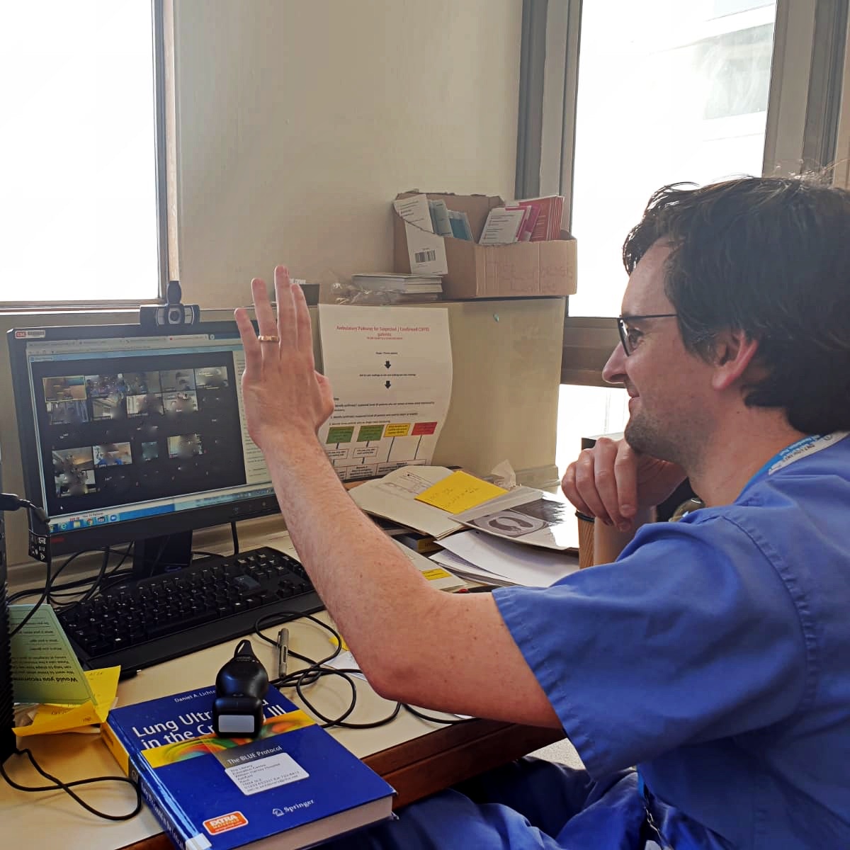 Great zoom teaching session delivered by <a href="/sjmaroof/">Shwan Maroof</a> to 70+ GP trainees earlier. Many excited by role of #POCUS in primary care. A real delight to be able to share the story of our collaboration: Hot Hub (<a href="/sjmaroof/">Shwan Maroof</a> <a href="/BubbuThava/">Bubbu Thava</a>) and <a href="/ticc_19/">TICC-19</a> <a href="/AndrewW21023349/">Andrew Walden</a> #POCUSvsCOVID