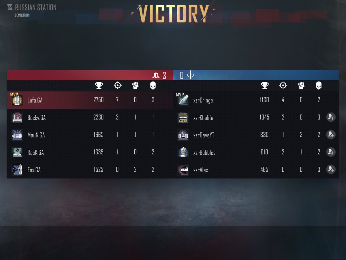 MSL League 
GA vs. xzr (Win)