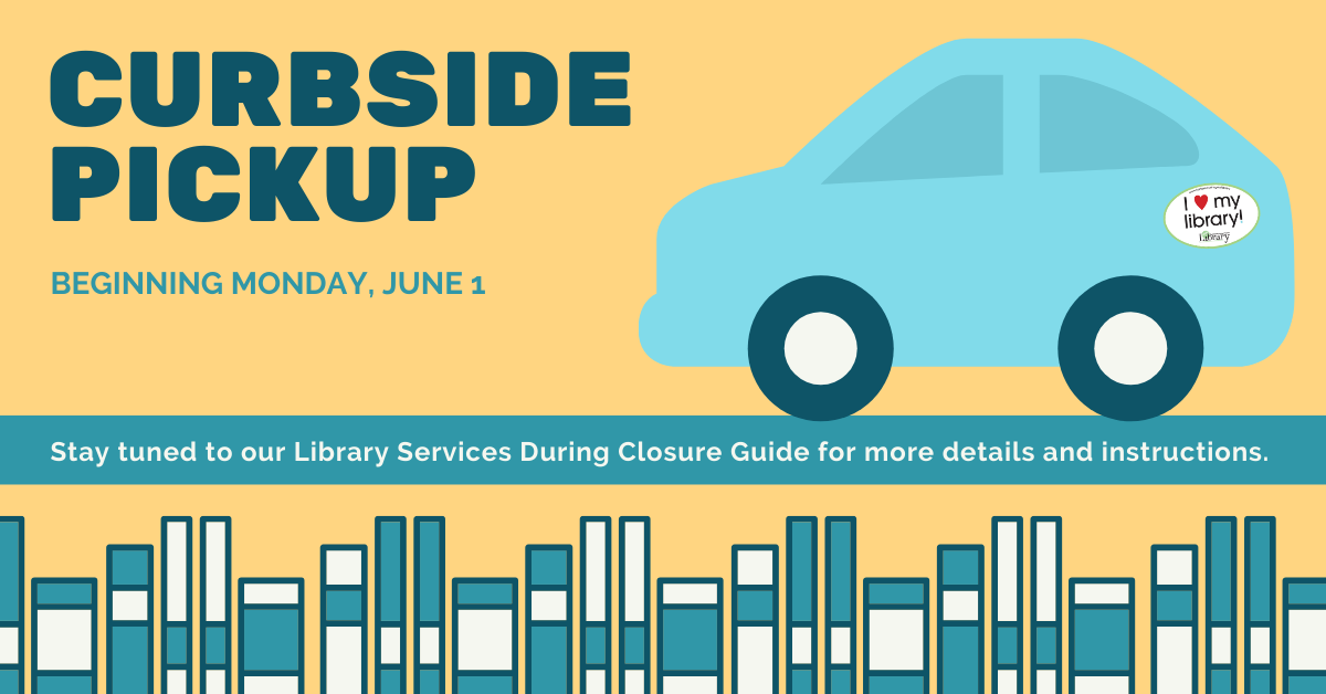 fairfaxlibrary's tweet photo. Beginning June 1, Curbside Pickup of holds and grab bags will be available 10 a.m.-4 p.m. Monday-Friday at all FCPL branches! Stay tuned to the Library Services During Closure guide - https://t.co/ATiIBkz9UN https://t.co/3lXSKttpi8