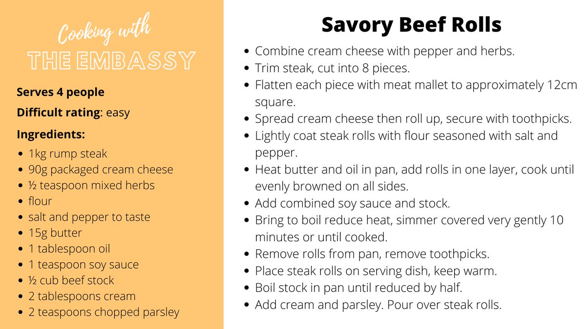 AusEmbMex's tweet photo. This week, the Agriculture Counsellor made savory beef rolls and we wish we were there to try them! 😋🥩What are you cooking this week? #CookingWithTheEmbassy #AussieMeat 🇦🇺 https://t.co/hBmi8M6xxH