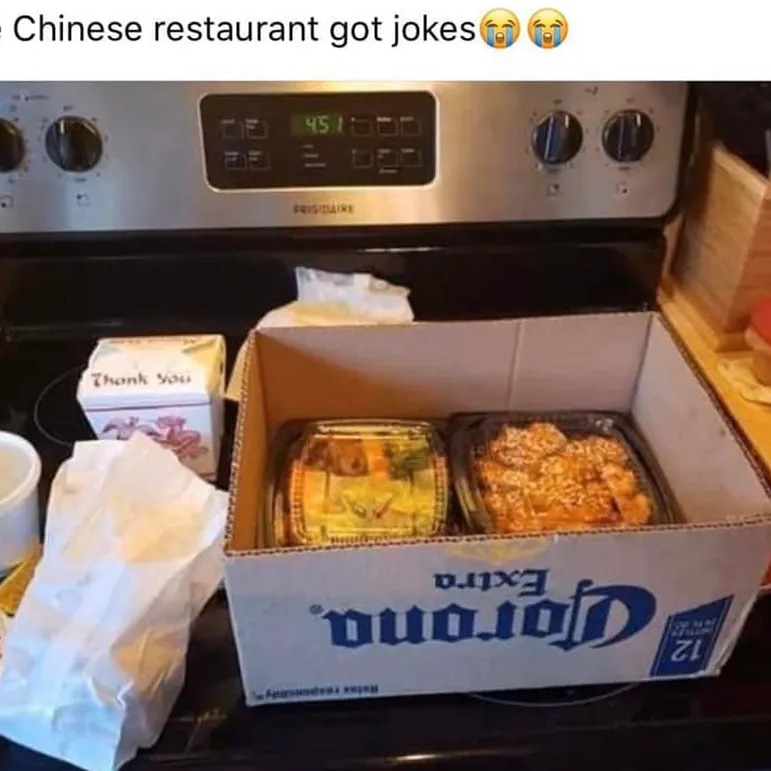 gamegodstv's tweet photo. Delivery mmmm
#jokes #CoronaVirus #coronabeer #COVID19 #ggn #GGTV #moviegods #toongods #docugods https://t.co/ksztVqvwaj