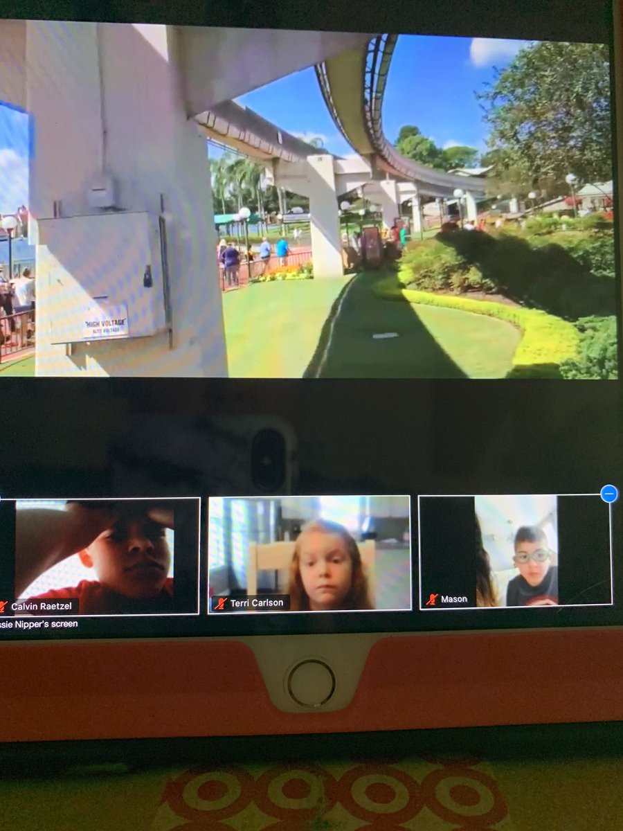 cassie_nipper's tweet photo. Disney World virtual field trip for our last ZOOM meeting! #GuildToGreat https://t.co/Baz8OTBNa4