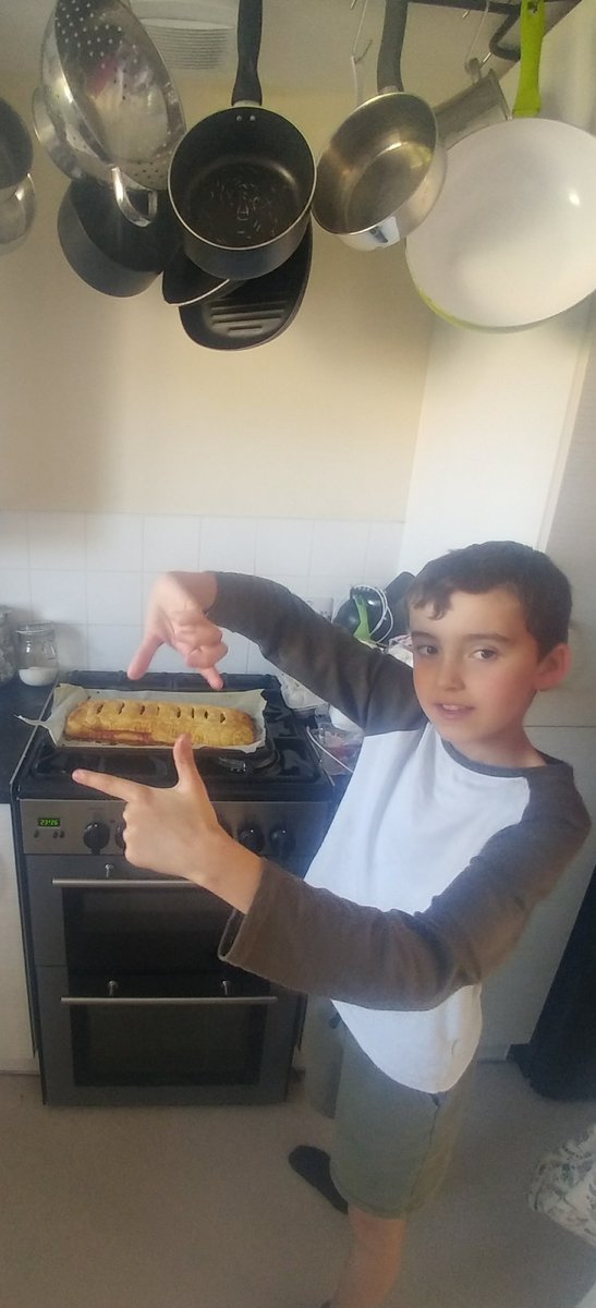 Really happy that Thomas asked to cook today. We came up with this delicious strudel recipe together and Thomas did all the cooking 
To get the recipe follow the link below

facebook.com/31855695852422…