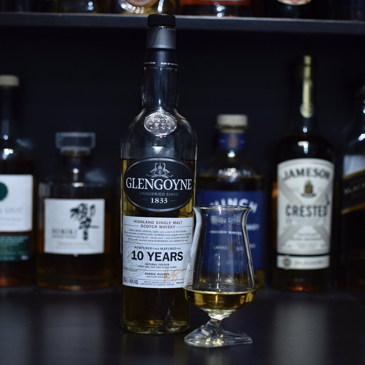 TheWhiskeyTech1's tweet photo. Tonight’s dram, I’m ashamed to admit it, but it took me an embarrassingly long time to discover the delight that is Glengoyne. But all is well as it now is a mainstay in my collection and I just can’t get passed how well priced the 10 and 12 are for the quality they provide. 👌 https://t.co/TutG1zVfCd
