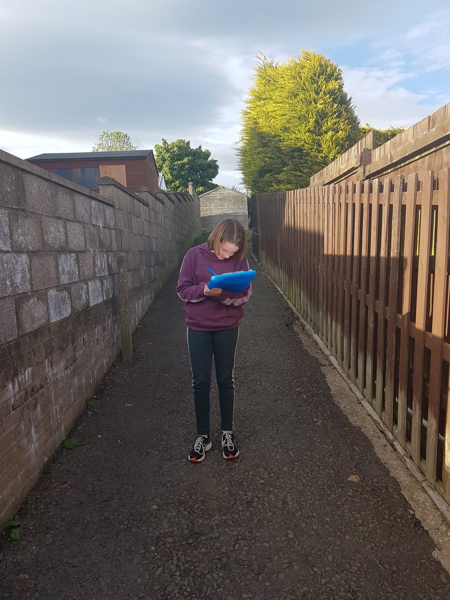 Second activity for #EcoSchoolsAtHome. Hazel completed a litter survey. Why don't people take their litter home????  @EcoSchoolsScot @KSBScotland @mattocks_ps