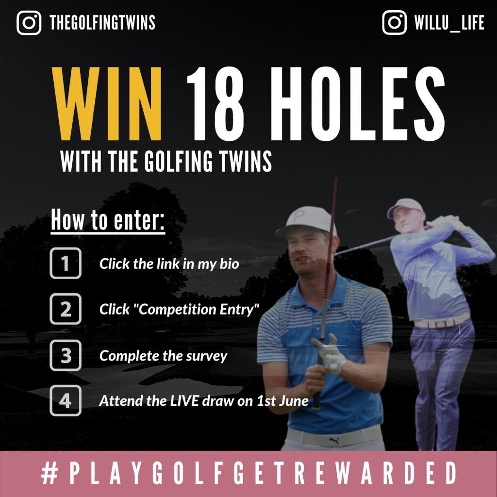 <a href="/maxiboy_97/">Max Jordan</a> <a href="/TomJordan1997/">Tom Jordan Golf</a> have set out a competition to win 18 holes of golf with them! Please fill out the survey for your chance to win ⛳️linktr.ee/Golfingtwins