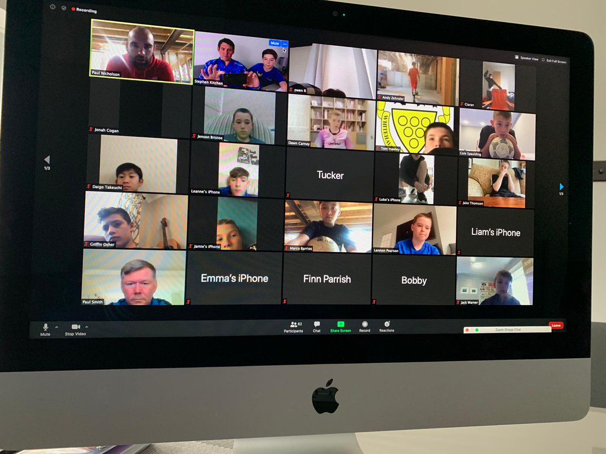 whitehavenafc's tweet image. Thanks to @paulnicholson8 who again gave up time tonight hosting our U11,12 &amp;amp; 13s in an online Q&amp;amp;A with the same aged youth players from @kingshammer Cincinnatti in the USA. Some great questions asked between the boys and I'm sure some new friends made too! Thanks Paul 👏⚽️